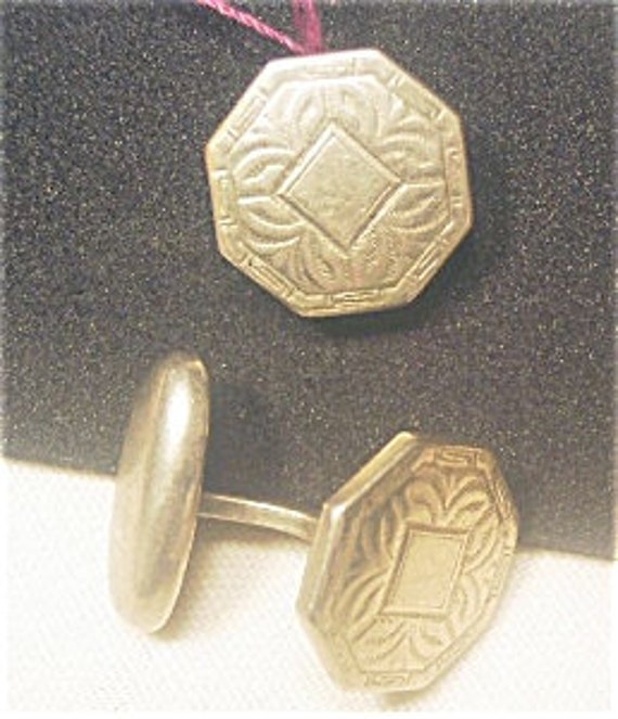 Antique Cuff Links, Cufflinks, Debossed Cuff Links