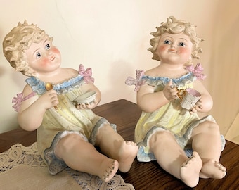 Conte Boehme Germany Bisque Porcelain Piano Baby Priced Per Baby, Vintage Porcelain, Home Decor, Boehme Porcelain