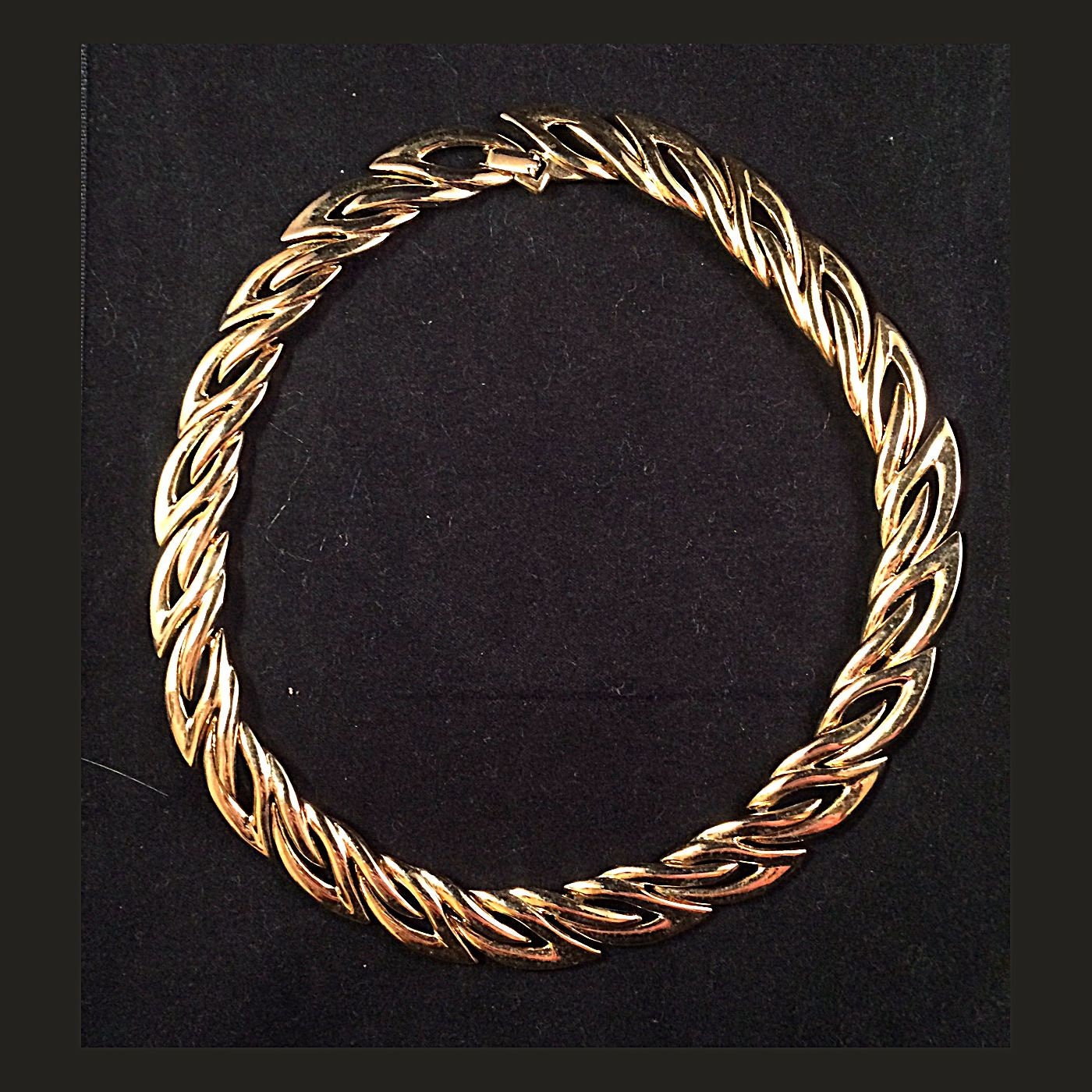 Collier Fantaisie Vintage Larges Maillons - Style Rétro Années 80-90
