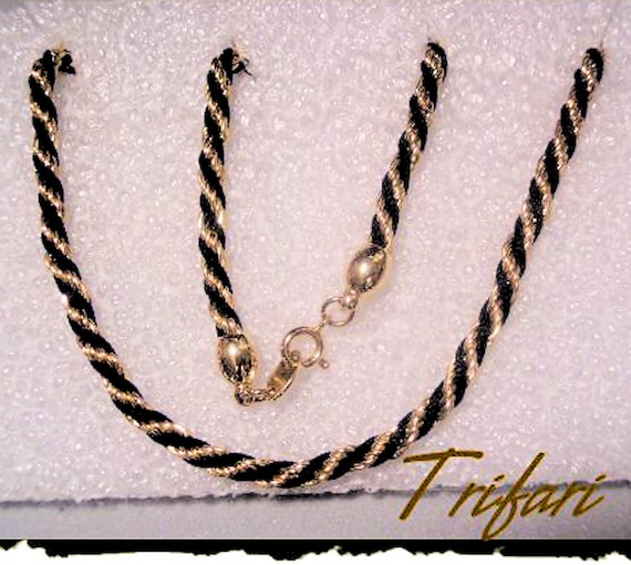 Vintage Signed Trifari Rope Necklace For Her - image 1