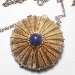 1973 Estee Lauder Perfume Necklace Lapis Lazuli
