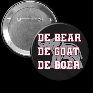 De Bear De Goat De Boer é um botão redondo de 3 polegadas e é o acessório perfeito para trabalho, escola, utilização não autorizada e jogos. Maravilhoso!