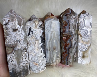 Crazy Lace Agate Points (średnie)