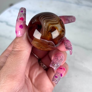 Silk Lace Agate Sphere (3)