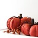 Burnt Orange Linen Pumpkins, Fabric Pumpkins, Fall Decorations, Fall Farmhouse Decor, Fall Centerpiece, Thanksgiving Tablescape Decor 