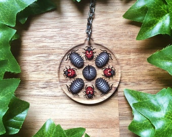 LIMITED STOCK Pillbugs & Ladybugs 2” Keyring