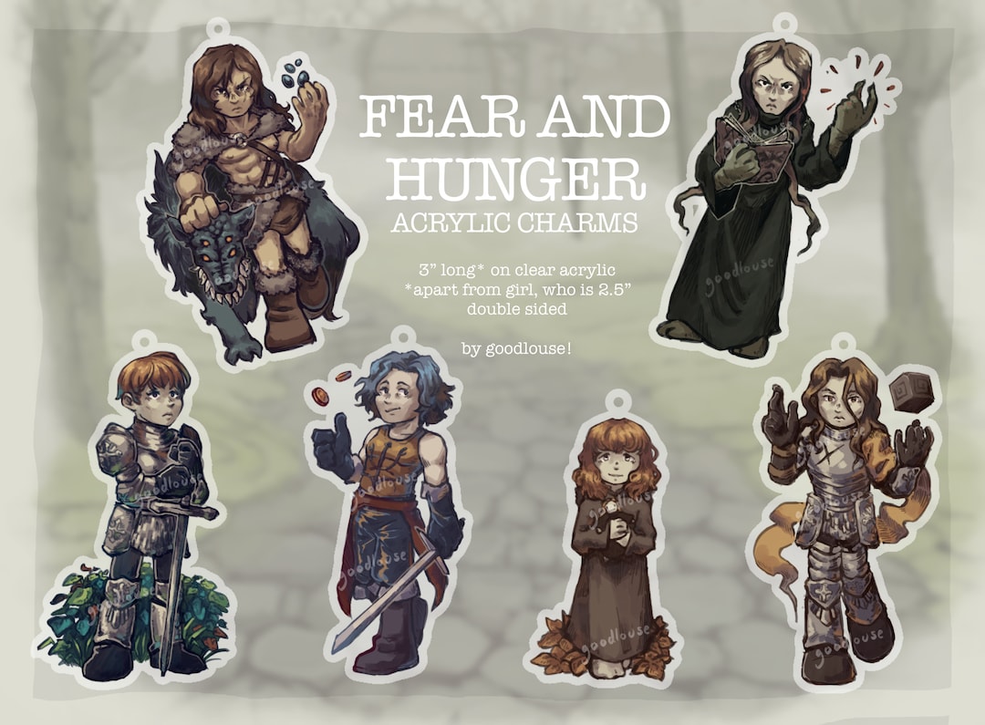 PREORDER Fear and Hunger Character Charms Ragnvaldr Enki Etsy