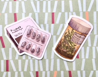 Pillbug Pills Medicine Stickers