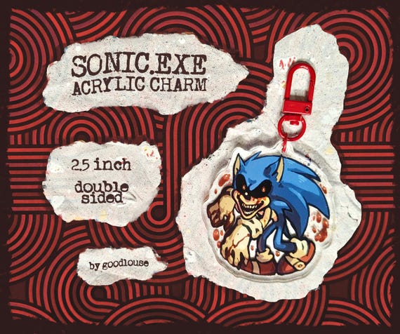 Sonic.exe Creepypasta Charm | Evil Sonic the Hedgehog 2.5