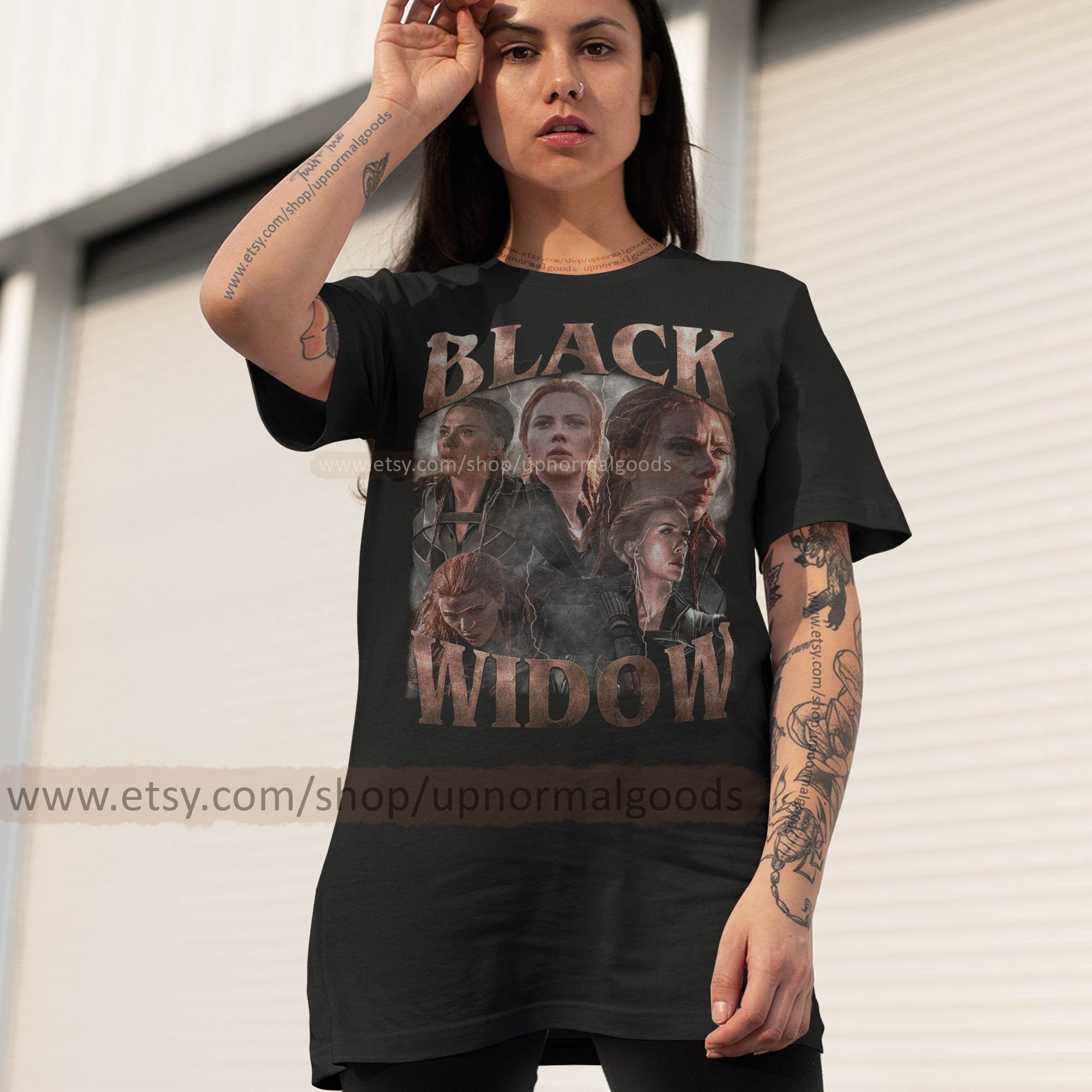 Vintage Black Widow Shirt Natasha 