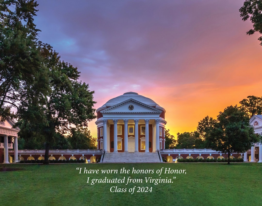 UVA Class of 2024 Graduation Photo Print by Hoowithaview Etsy
