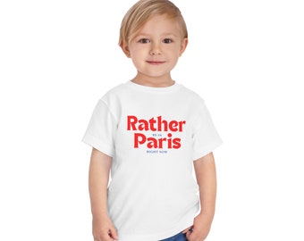 Kleinkind Kurzarm T-Shirt: Lieber jetzt in Paris