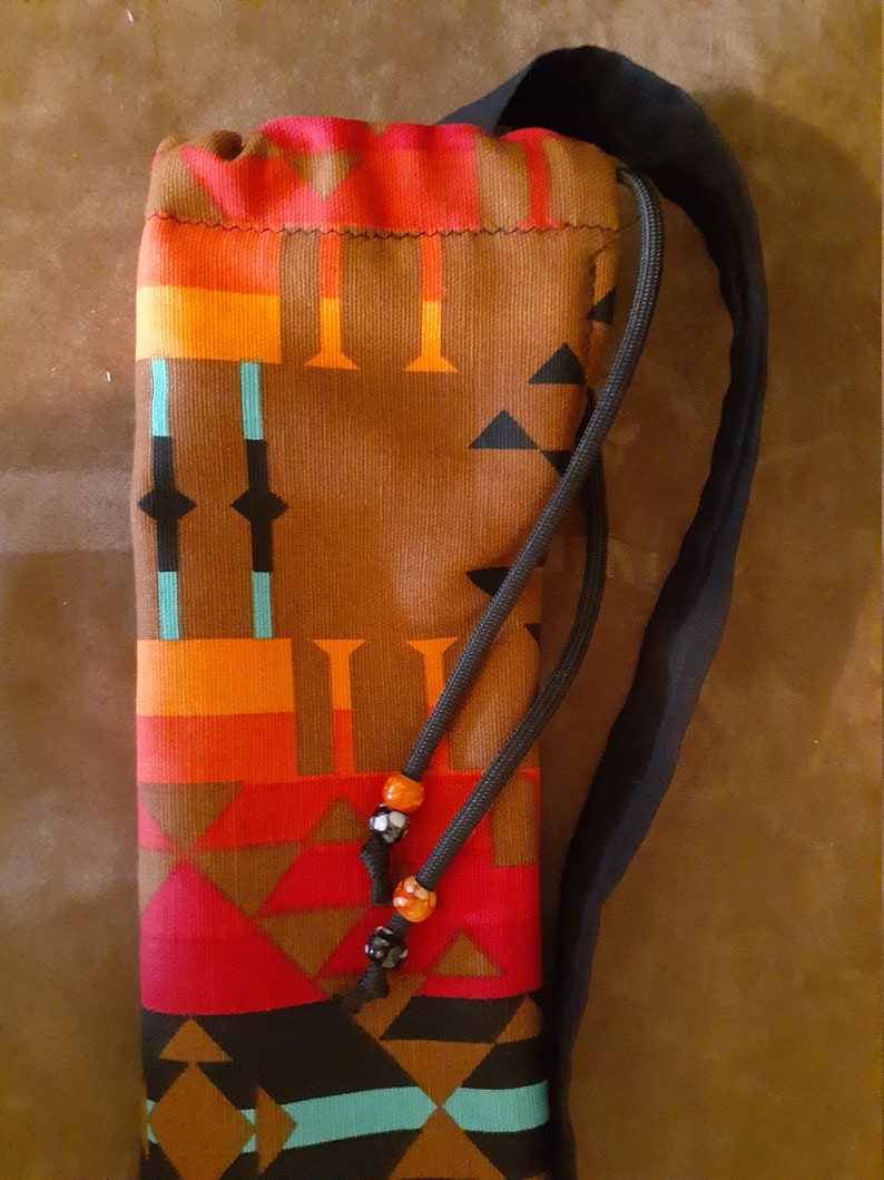 Native American Style Flute Bag with Shoulder Strap Etsy