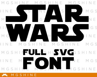 Star wars font SVG files - Star wars alphabet - Star wars letters for Cricut and Silhouette - Star wars png font - TS15