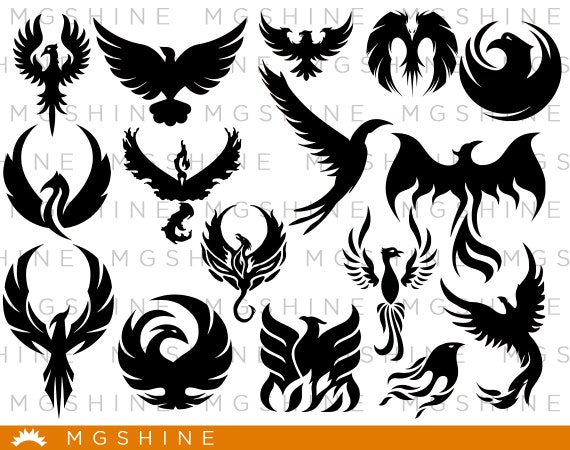 Phoenix Svg Cutting Files For Cricut And Silhouette Cameo Etsy