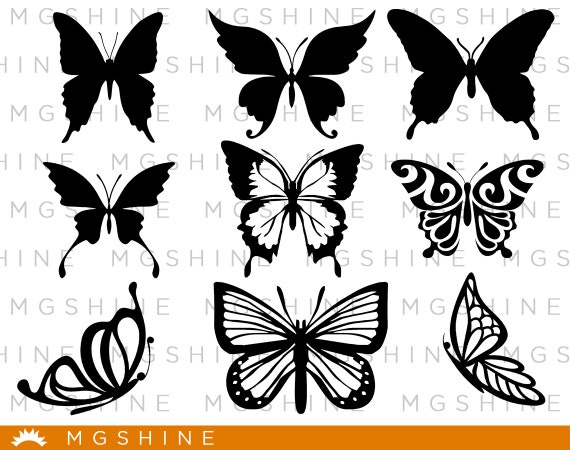 Download Butterfly Svg For Cricut Silhouette Butterfly Silhouette Etsy