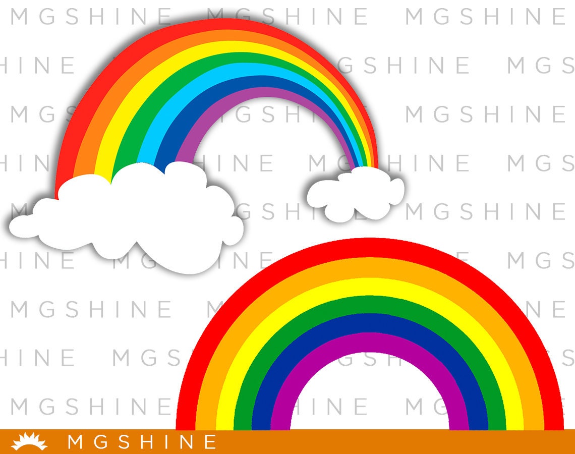 Rainbow SVG cutting files for Cricut and Silhouette Cameo Etsy