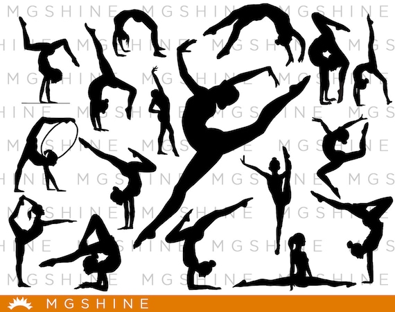 Download Gymnastics Svg For Cricut Silhouette Gymnastics Silhouette Etsy