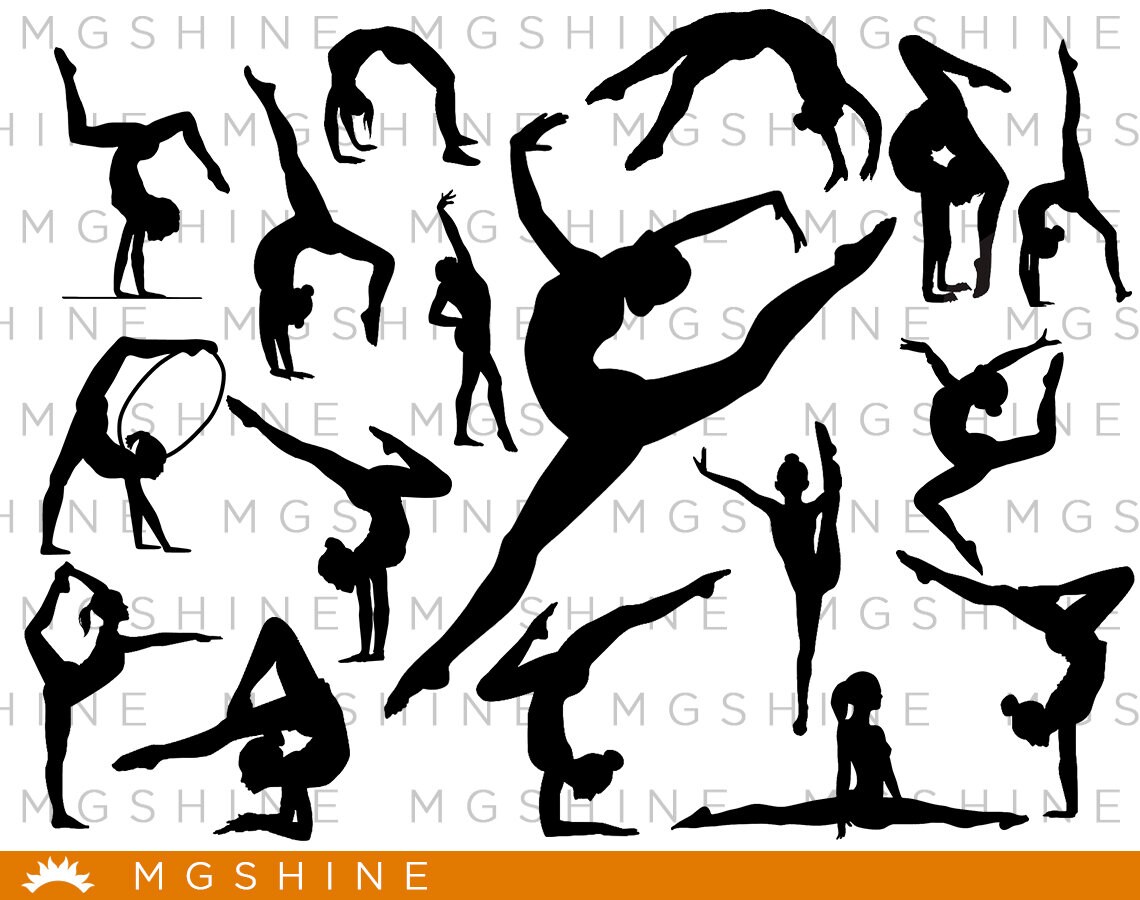 Download Gymnastics SVG for Cricut Silhouette Gymnastics silhouette ...