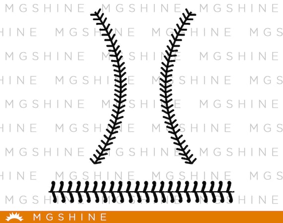 Baseball Stitches Svg Cutting Files For Cricut Silhouette Etsy