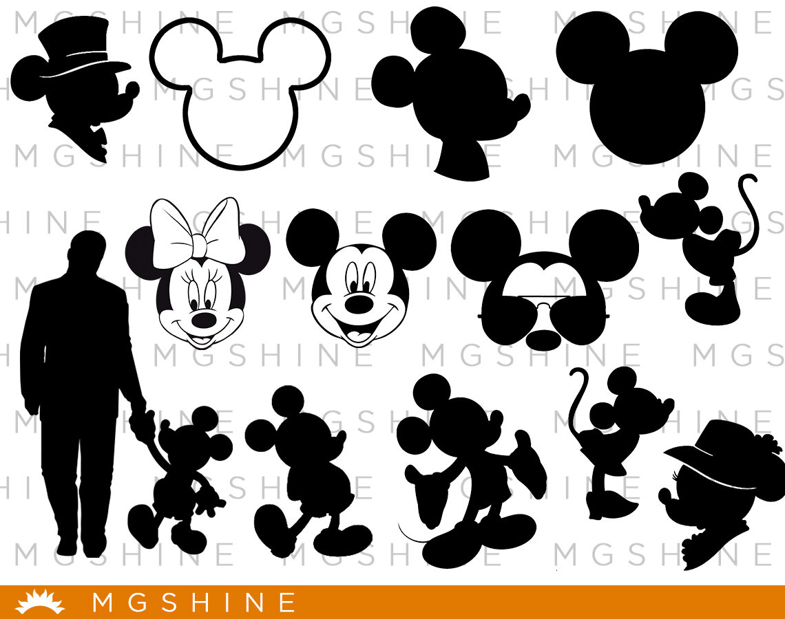 Mickey mouse SVG cutting files for Cricut and Silhouette Cameo | Etsy