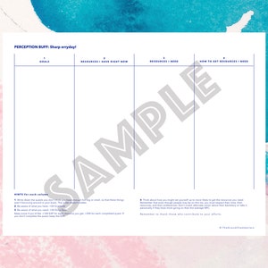 FFXV Printable Perception Buff (Resource Awareness), 8.5&quot;x11&quot;