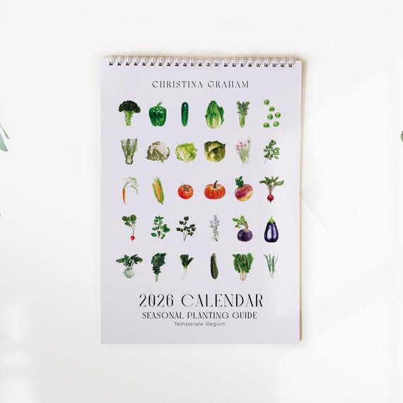 Regional Planting Guide Calendar 2026 | 2026 Planner, 2026 Calendar, Wall Calendar, Reference Calendar, Planting Guide