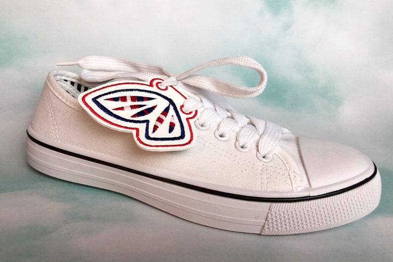 Red White and Blue Americana Angel Sneaker Wings
