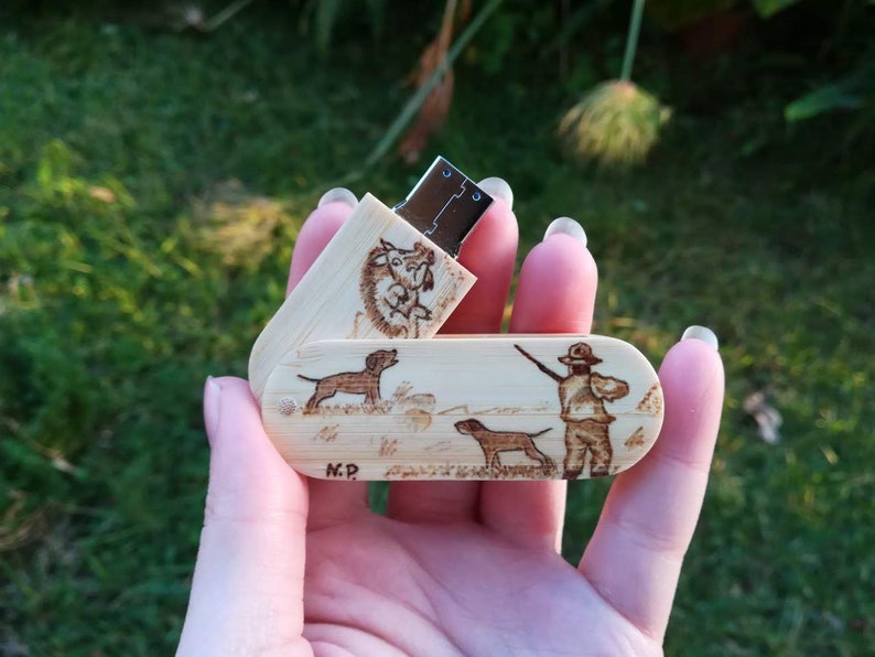 Wood Flash Drive with Laser Engraving Suitcase 8Gb Bamboo USB Flash Drive with Rounded Corners 8Gb USB Gift for All Occasions