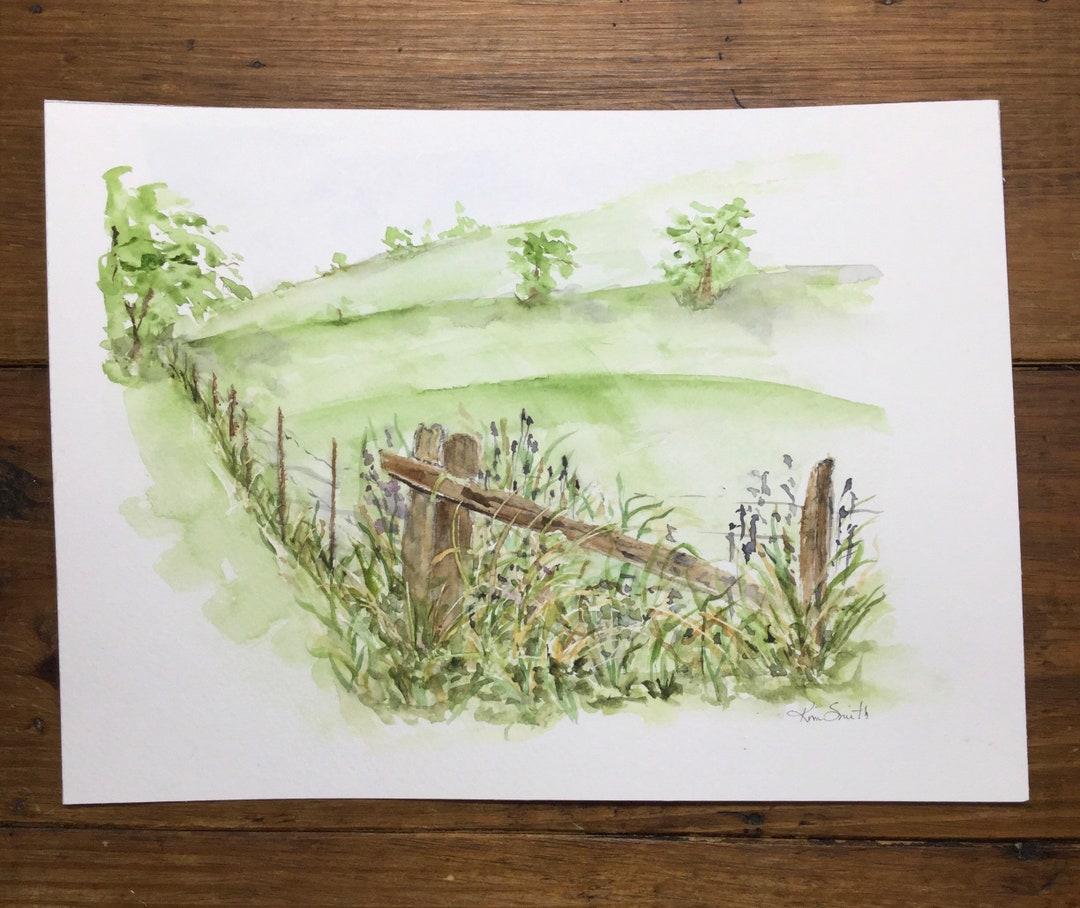Watercolor Corner Post - Etsy