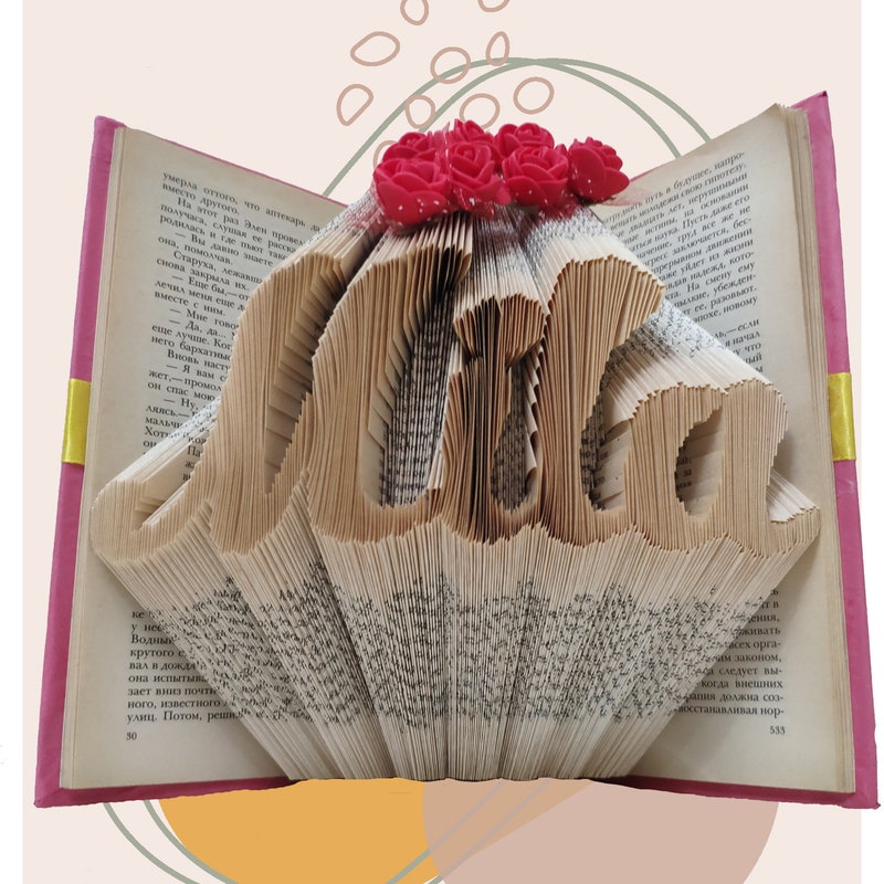 Folded Book Art Pattern Etsy