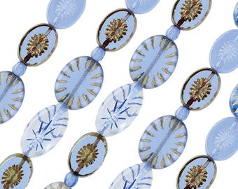7-inch strand of High-Quality Czech Glass Beads - Table cut mixed - CGS207