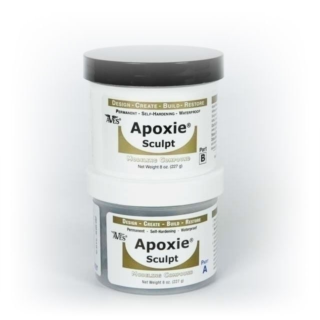 Apoxie Sculpt 2 Part Modeling Compound A & B 1/4 Pound and 1-Pound