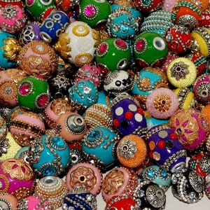 Novo 100 peças Jesse James Fancy Boho, contas indonésias, contas Lilah Ann pedido personalizado - JJB100pc
