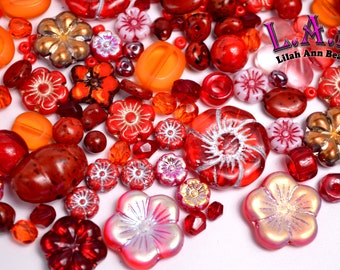 One Pound Fine Quality Czech Glass Bead Mix - 7 colors to choose from - CG900