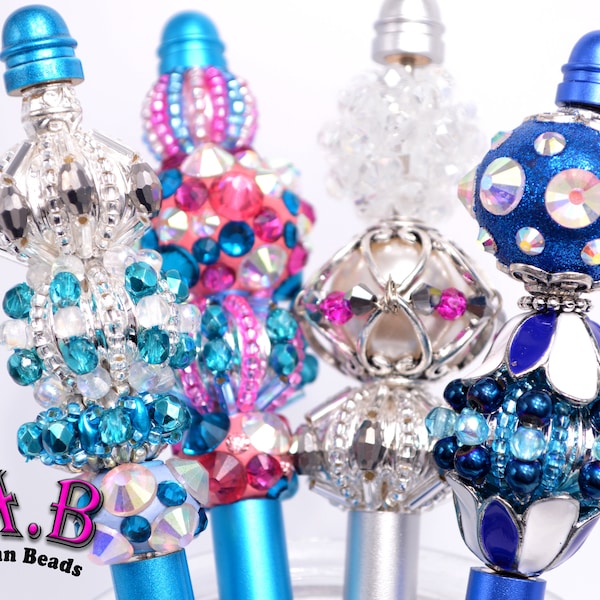 Beaux stylos avec perles Lilah Ann faites main - Parfaits pour offrir - Pen200