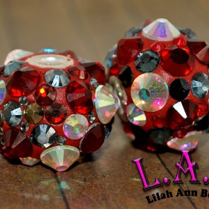 Fine, Handmade Austrian Crystal Boho Focal Bead with Sterling Silver core - Lilah Ann Beads  KF300