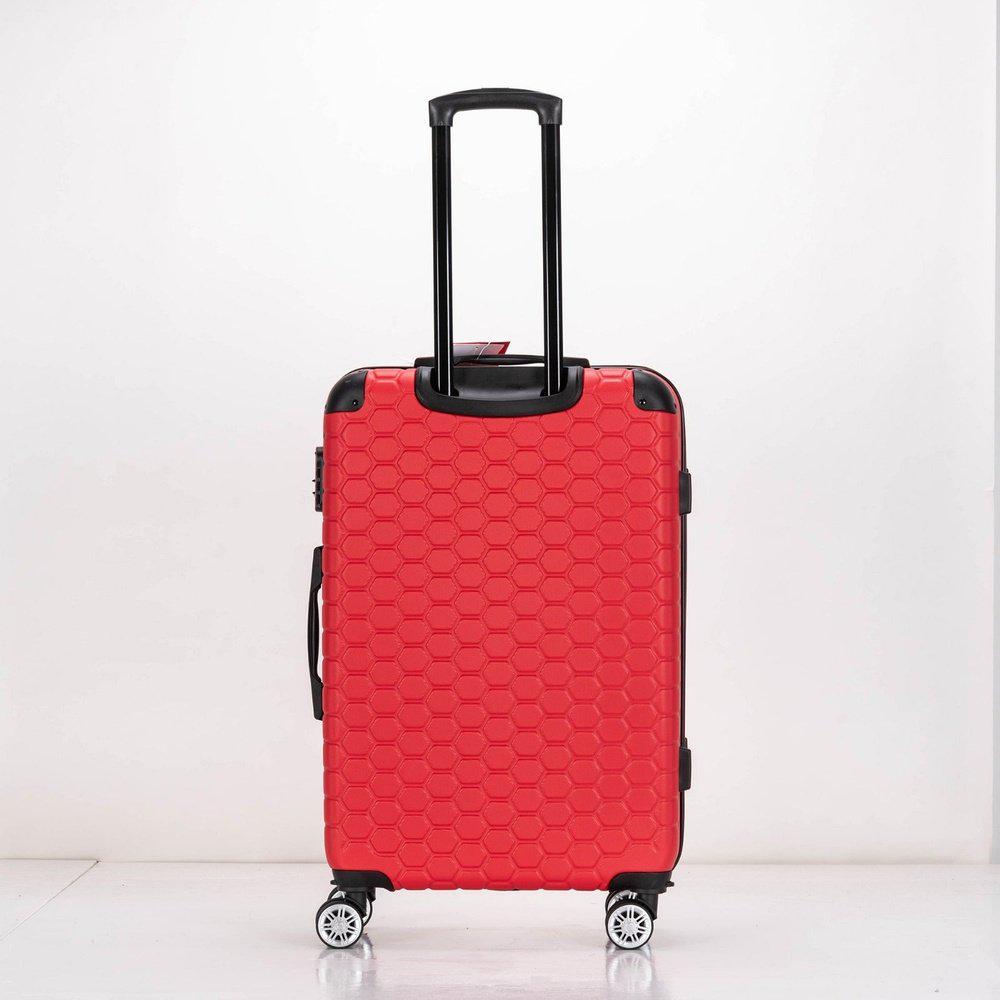 Valigia Rigida Hexagon ABS Con 4 Ruote Spinner, Bagaglio Da Viaggio Giallo