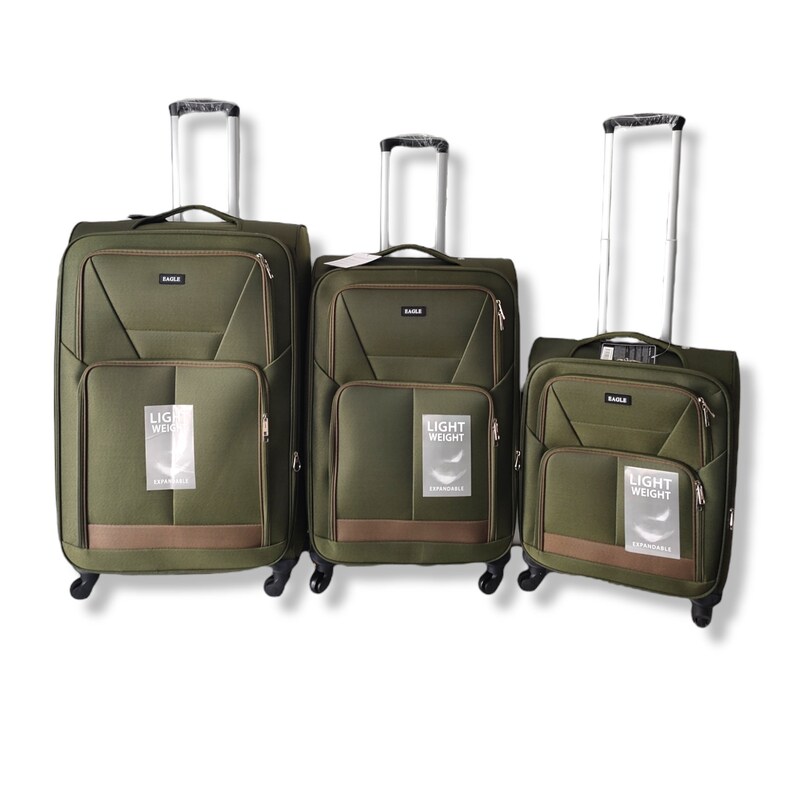 4 Wheels Light Weight Suitcase Expandable Travel Luggage Cabin Bag S,M