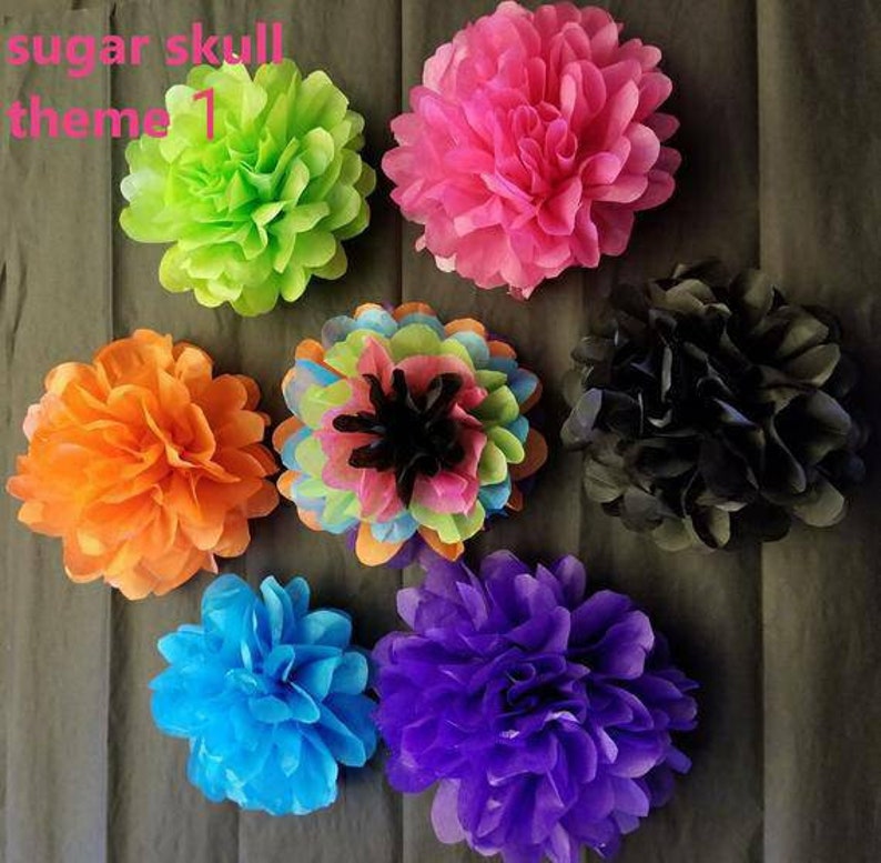 20 Fiesta tissue paper flowers mexican tissue paper flowers Etsy