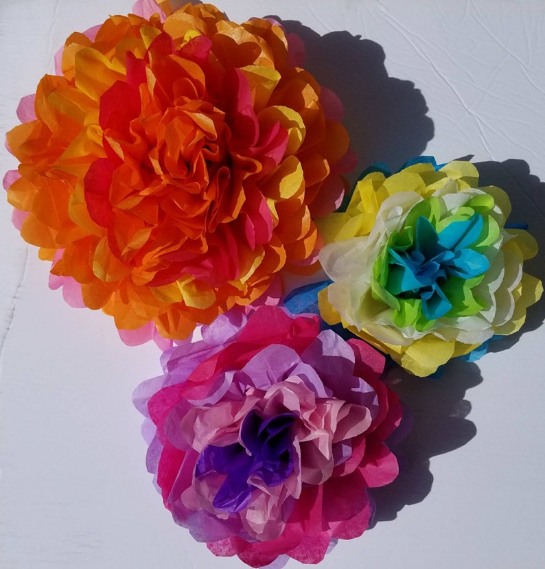 150 Fiesta tissue paper flowers fiesta poms tissue paper Etsy