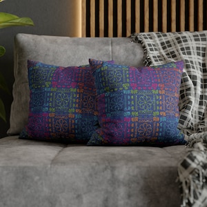 Faux Suede Square Pillow Case