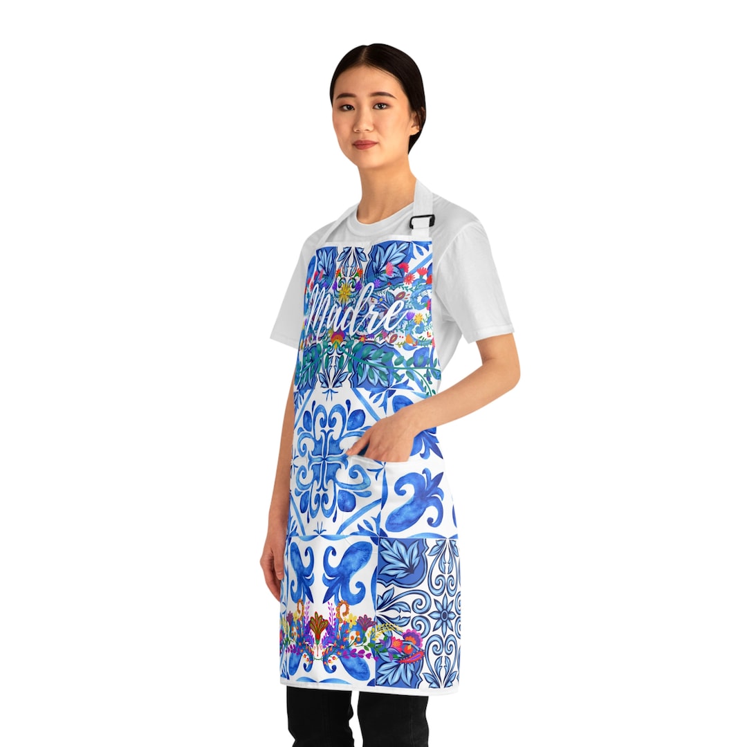 Madre Apron Mexican Kitchen Apron Spanish Style Apron Etsy