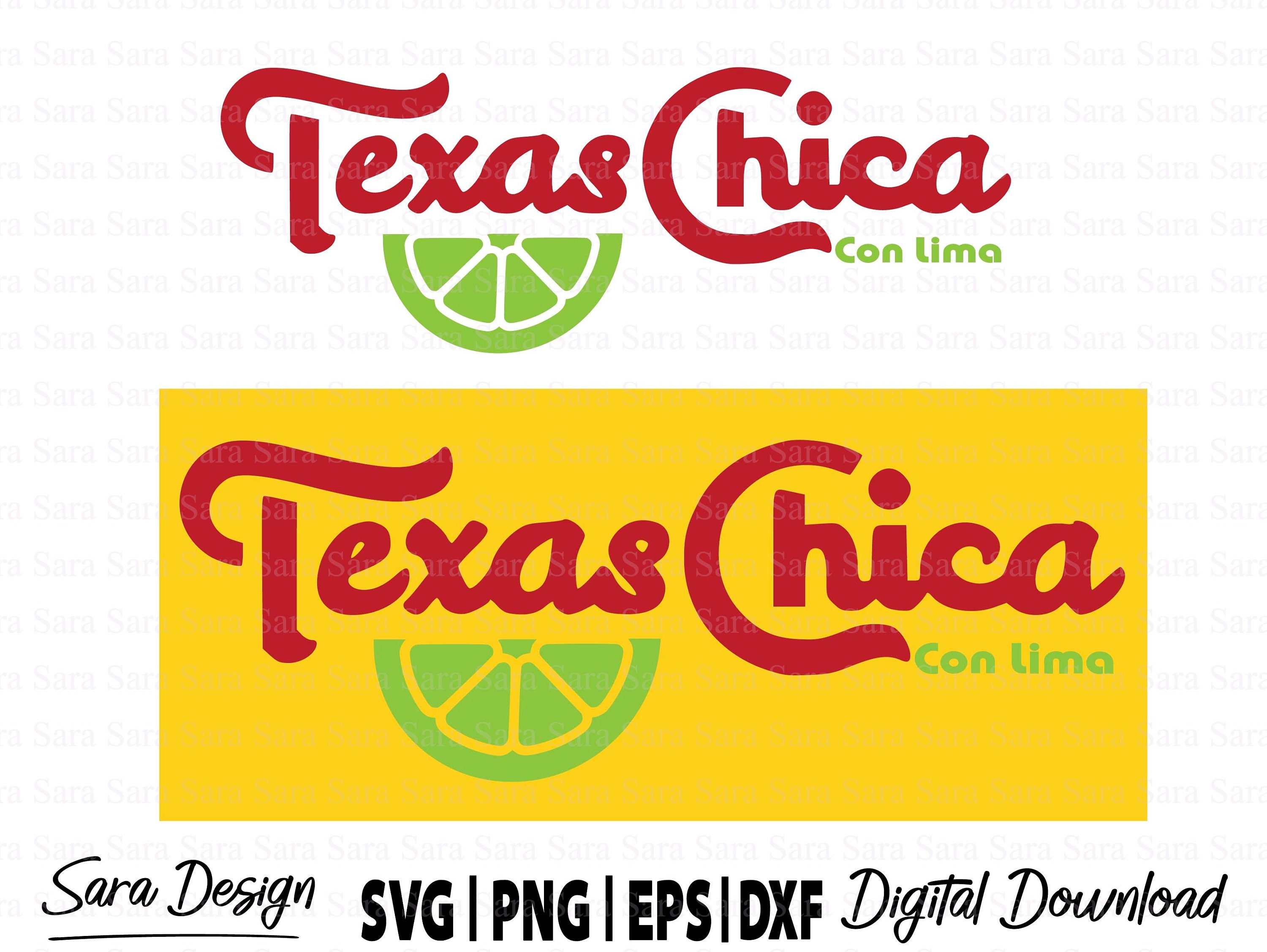 Texas Chica Con Lima Svg | Texas Chica Con Lima Png | File for Cricut…