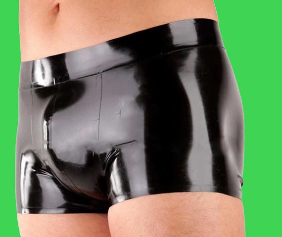 Mens Latex Boxers Size Made to Order -