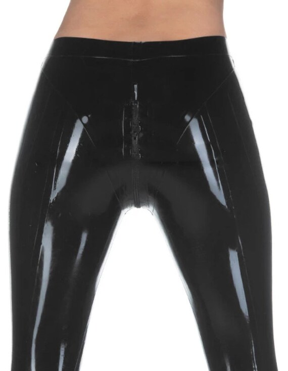 Latex Crotch Zip Leggings Made to Order 