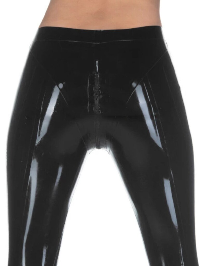 Latex Crotch Zip Leggings Made to Order 