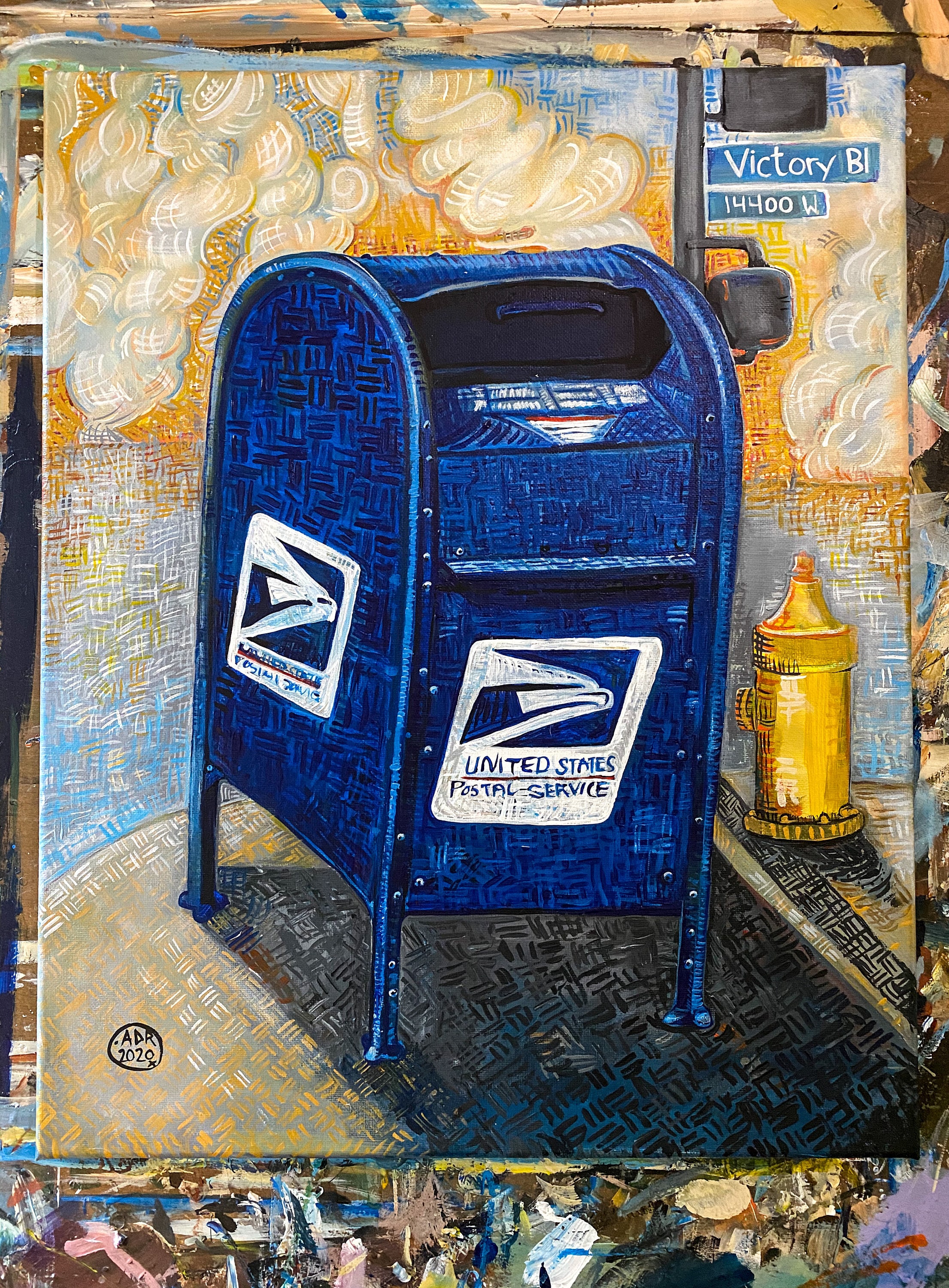 The Mail Acrylic on Canvas Painting 16x20 Etsy