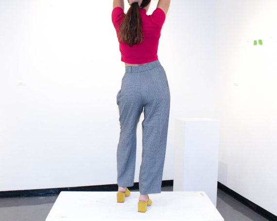 Vintage High Waisted Houndstooth Pants - image 6