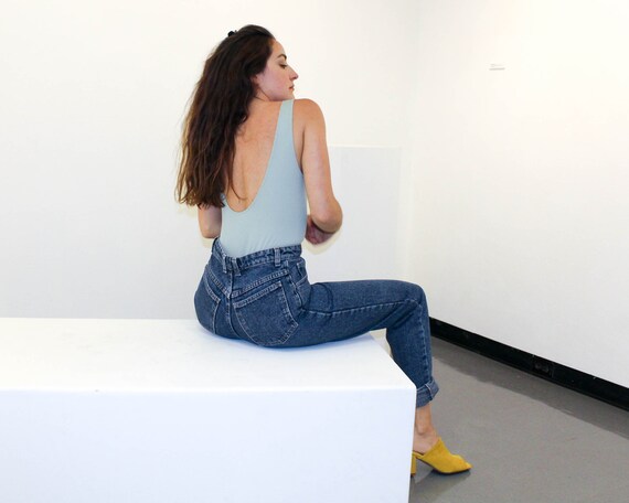 Vintage High Waisted Thick Denim Gap Jeans - image 2